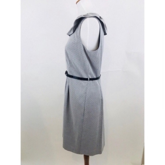 JONES New York Sleeveless Swiss Dot Print Dress - Picture 5 of 14